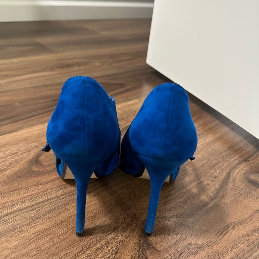 Zara blue suede heels - Picture 4 of 4